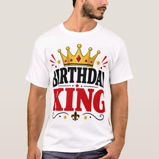 Verjaardag Koning T-shirt (Voorkant)