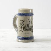 Verjaardag Koningin Aangepaste Matching Groep Vier Bierpul (Voorkant links)