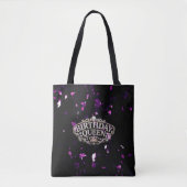 Verjaardag Koningin All-Over-Print Tote Tas (Voorkant)