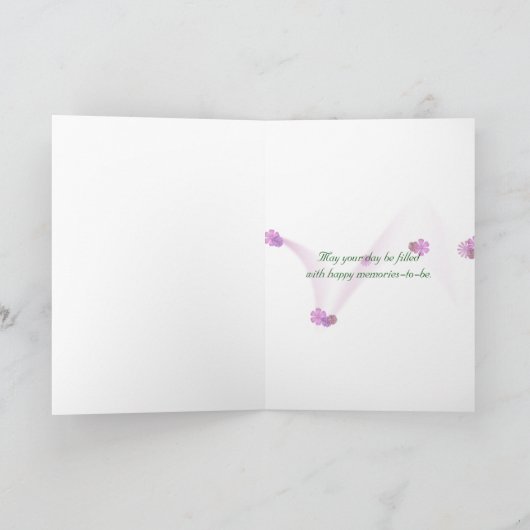 verjaardag-koningin Anne's Lace macro Kaart (Binnen)