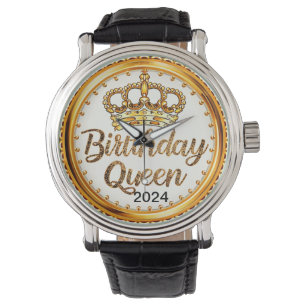 Verjaardag Koningin Gouden Kroonpartij 2024 Meisje Horloge