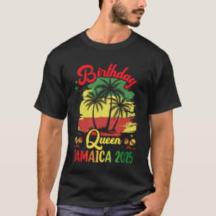 Verjaardag Koningin Jamaica 2025 30ste 50ste Feest T-shirt