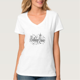 Verjaardag Koningin Matching Aangepast Team Cadeau T-shirt