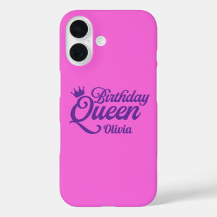 Verjaardag Koningin Phonehoesje iPhone 16 Hoesje