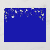 Verjaardag koninklijk blauwe foto budget Save the  Flyer (Achterkant)