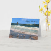 Verjaardag, Koninklijke Sternen bij het Strand Kaart (Gele Bloem)