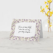 Verjaardag krijgen van oude Humor lavendelbloemen Kaart (Gele Bloem)