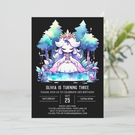 Verjaardag kroonprinses kaart (Staand voorkant)