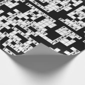 Verjaardag kruiswoordpuzzel spel cadeaupapier (Hoek)