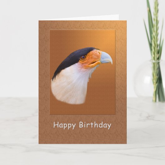 Verjaardag, KuifVogel Caracara Kaart (Voorkant)