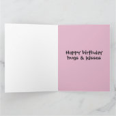 VERJAARDAG KUS GROOT WENSKAART KAART (Binnen)