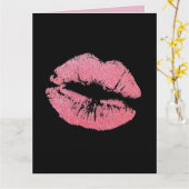 VERJAARDAG KUS GROOT WENSKAART KAART (Gele Bloem)