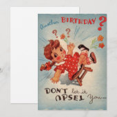  Verjaardag Laat het je meisje niet van streek mak Feestdagenkaart (Voorkant / Achterkant)