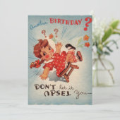  Verjaardag Laat het je meisje niet van streek mak Feestdagenkaart (Staand voorkant)