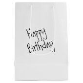 Verjaardag Labradoodle Doodling op een muur Medium Cadeauzakje (Achterkant)