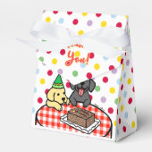 Verjaardag Labrador Puppies Favor Box Bedankdoosjes (Voorkant Zijde)