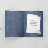 Verjaardag Lady Bugs op Bloem Kaart (Binnen)