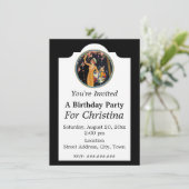  Verjaardag Lady Picking Pink Cherry Blossoms Kaart (Staand voorkant)