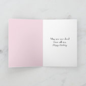 Verjaardag Land Roze Distels Kaart (Binnen)