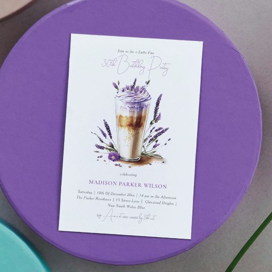 Verjaardag Latte Fun Coffee Kaart