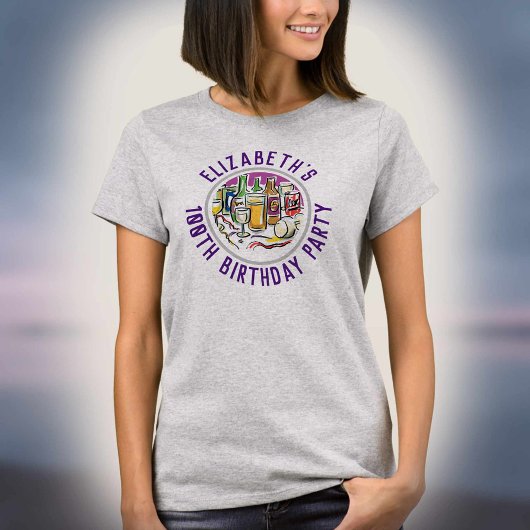 Verjaardag Leeftijd 100e Verjaardag T-Shirt