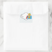 Verjaardag Leeuw cartoon Gift Label sticker (Tas)