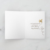 Verjaardag-lege bank onder wilgenboom kaart (Binnen)