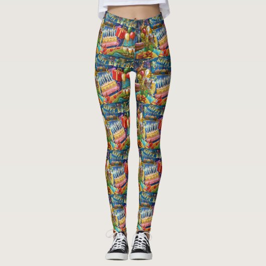verjaardag leggings (Voorkant)