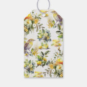 Verjaardag Lemon Tea Party Dank u Cadeaulabel (Achterkant)