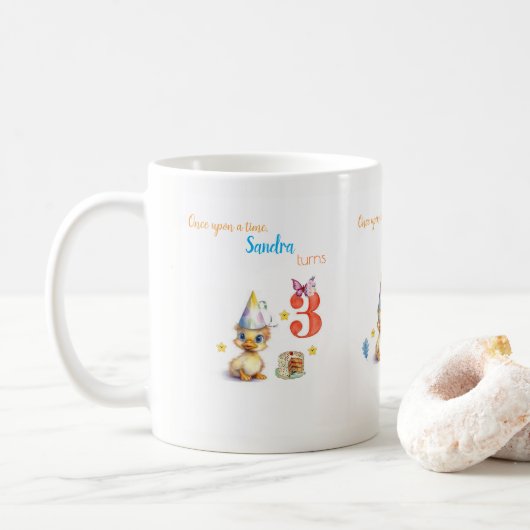 Verjaardag Leuk Kip Taart Mok (Met donut)