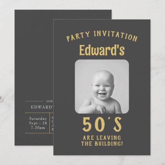 Verjaardag leuk voor elke leeftijd kaart (Voorkant / Achterkant)