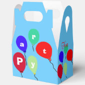 Verjaardag leuke ballonnen dank je naam bedankdoosjes (Open)