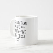 Verjaardag, leuker dan 25-jarigen! koffiemok (Voorkant links)
