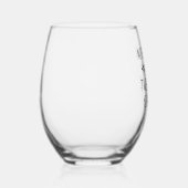 Verjaardag, leuker dan 25-jarigen! wijnglas zonder voet (Rechts)