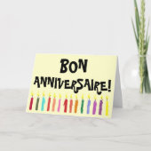 Verjaardag licht Kaart - Frans (Voorkant)