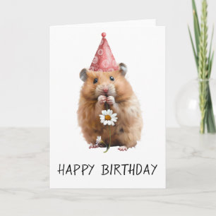 Verjaardag lieve hamster kaart