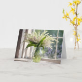 Verjaardag Lily van The Valley Boeket Kaart (Gele Bloem)