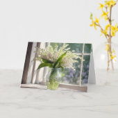 Verjaardag Lily van The Valley Boeket Kaart (Gele Bloem)