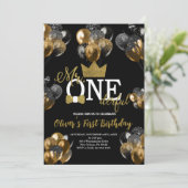 Verjaardag Little Man, Mr One-derful, Ballonnen Kaart (Staand voorkant)