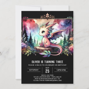 Verjaardag Little Woodland Dragon Kaart