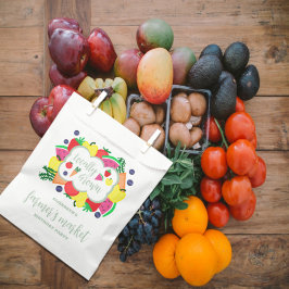 Verjaardag lokale boerenmarkt bedankzakje