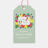 Verjaardag lokale boerenmarkt cadeaulabel (Voorkant)