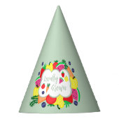 Verjaardag lokale boerenmarkt feesthoedjes (Voorkant)