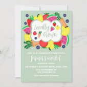 Verjaardag lokale boerenmarkt kaart (Voorkant)