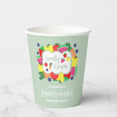 Verjaardag lokale boerenmarkt papieren bekers (Voorkant)