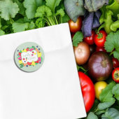 Verjaardag lokale boerenmarkt ronde sticker