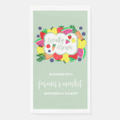 Verjaardag lokale boerenmarkt servet (Voorkant)