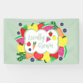 Verjaardag lokale boerenmarkt spandoek (Horizontaal)