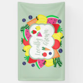 Verjaardag lokale boerenmarkt spandoek (Verticaal)