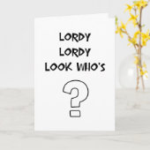 Verjaardag Lordy Kaart (Gele Bloem)